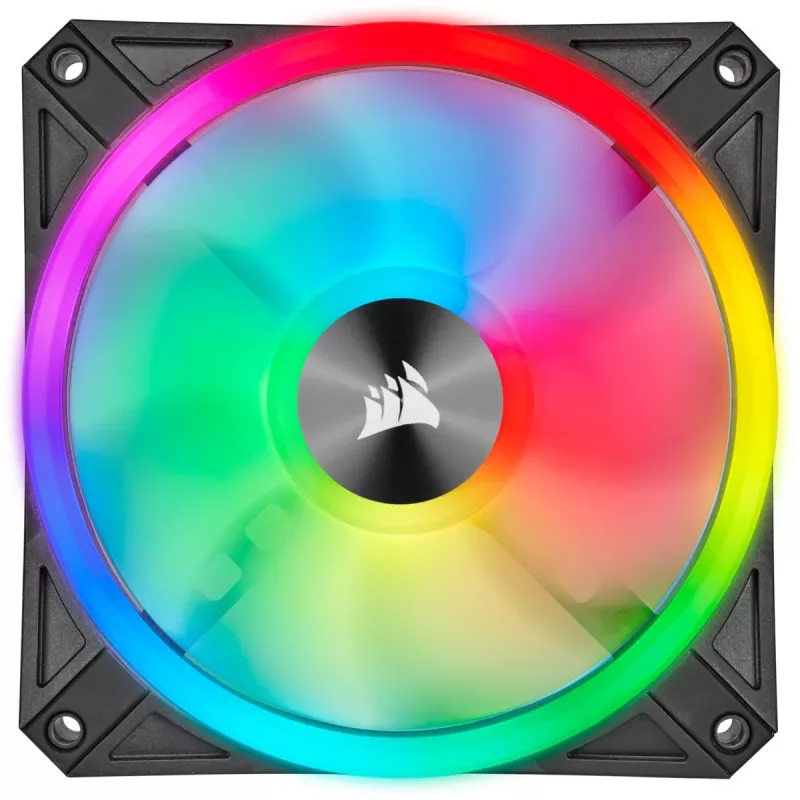 CORSAIR Icue Ql140 RGB 140mm Pwm Dual Fan Kit With Lighting Node Core