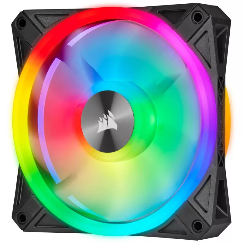 CORSAIR Icue Ql140 RGB 140mm Pwm Dual Fan Kit With Lighting Node Core