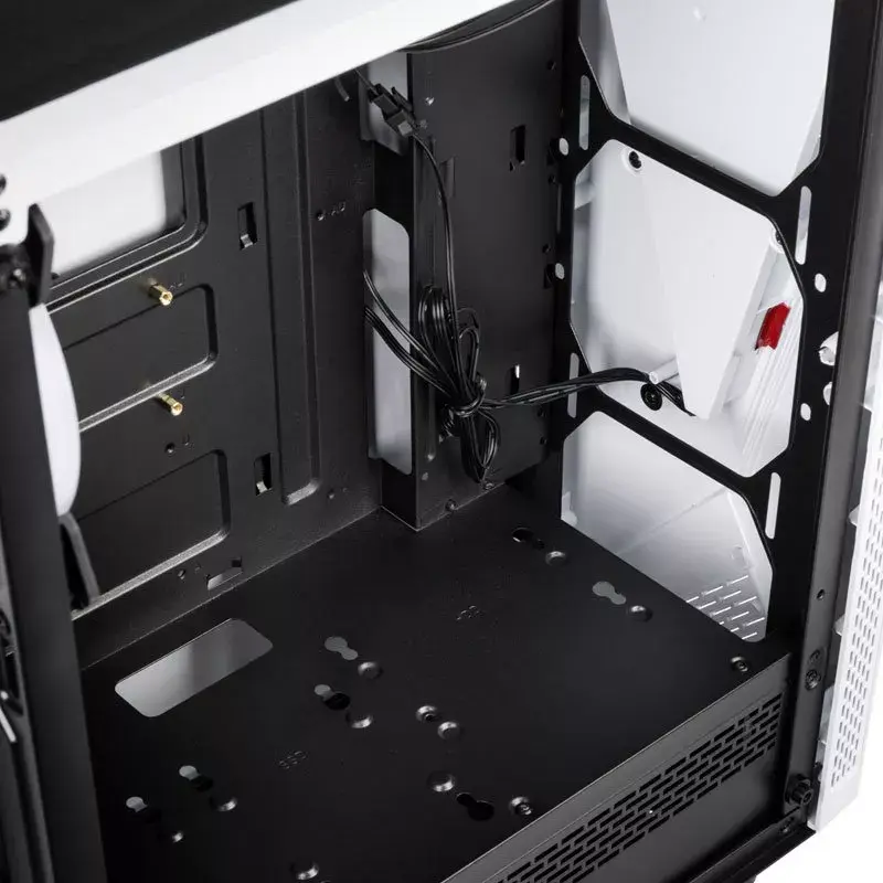 Computer Case Kolink VOID WHITE Midi Tower Black, White