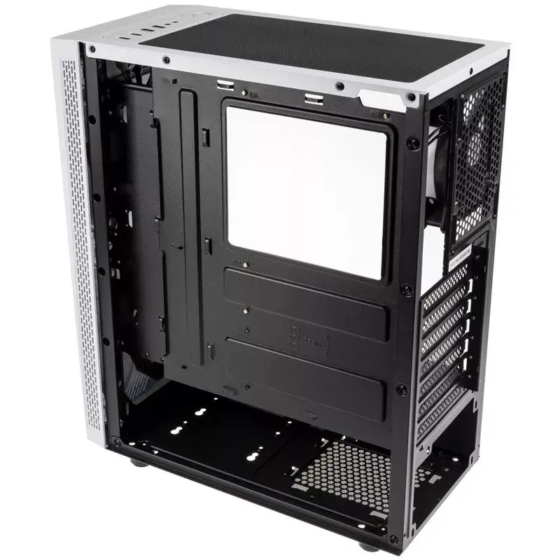 Computer Case Kolink VOID WHITE Midi Tower Black, White