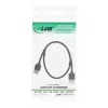 InLine High Speed HDMI Cable with Ethernet, AM/AM, super slim, black/gold, 1.8m
