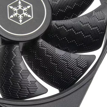 Case fan SILVERSTONE SST-SF120B 120mm black — 120 mm cooling fan for PC chassis