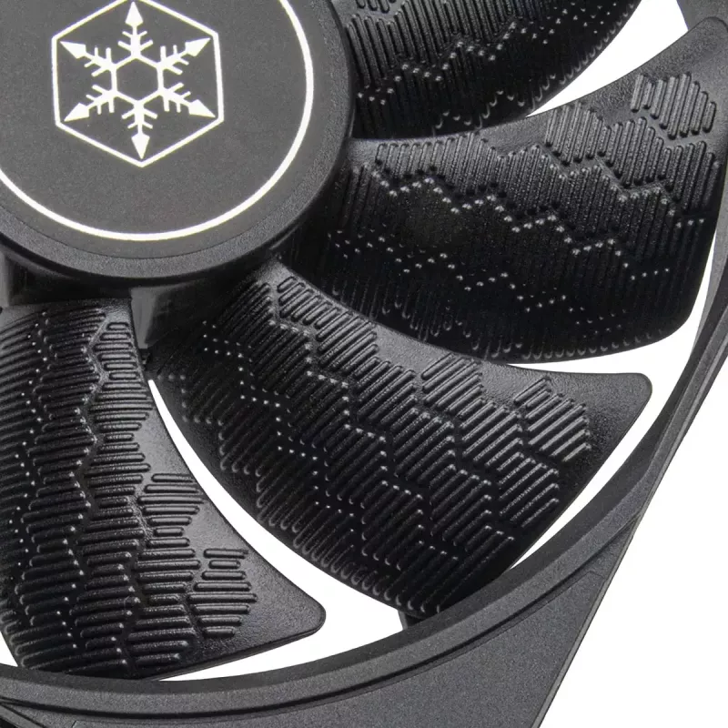 Case fan SILVERSTONE SST-SF120B 120mm black — 120 mm cooling fan for PC chassis
