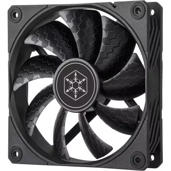 Case fan SILVERSTONE SST-SF120B 120mm black — 120 mm cooling fan for PC chassis