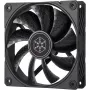 Case fan SILVERSTONE SST-SF120B 120mm black — 120 mm cooling fan for PC chassis