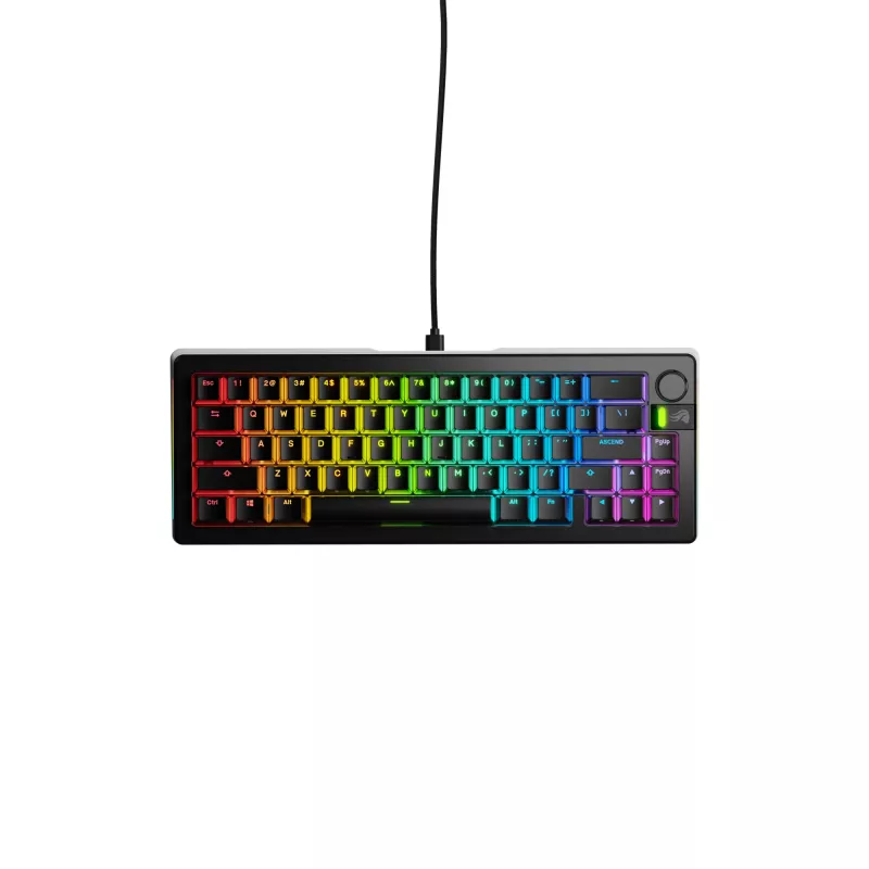 Mechanical Keyboard GLORIOUS GMMK 3 PRO 65% Prebuilt Wired USB, QWERTY, RGB, Black