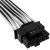 CORSAIR Premium Individually Sleeved 12+4pin Pci-e Gen 5 12vhpwr 600w Cable Type 4 Black/white