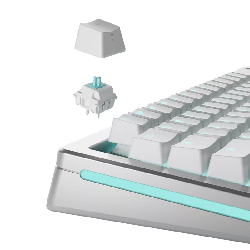 Keyboard switches GLORIOUS Lynx Linear Mechanical Switches — 36 pcs, polycarbonate, cyan translucent