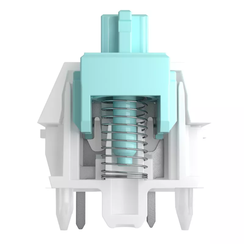 Keyboard switches GLORIOUS Lynx Linear Mechanical Switches — 36 pcs, polycarbonate, cyan translucent