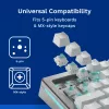 Keyboard switches GLORIOUS Lynx Linear Mechanical Switches — 36 pcs, polycarbonate, cyan translucent