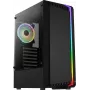 PC case AEROCOOL Bionic Midi Tower — ATX, tempered glass, 3.5“x2 / 2.5”x4 bays, up to 297 mm GPU, 158 mm CPU cooler, blue LED