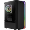 PC case AEROCOOL Bionic Midi Tower — ATX, tempered glass, 3.5“x2 / 2.5”x4 bays, up to 297 mm GPU, 158 mm CPU cooler, blue LED
