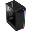 PC case AEROCOOL Bionic Midi Tower — ATX, tempered glass, 3.5“x2 / 2.5”x4 bays, up to 297 mm GPU, 158 mm CPU cooler, blue LED