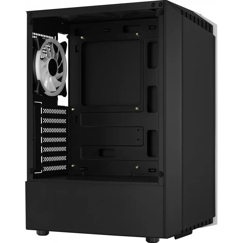 PC case AEROCOOL Bionic Midi Tower — ATX, tempered glass, 3.5“x2 / 2.5”x4 bays, up to 297 mm GPU, 158 mm CPU cooler, blue LED