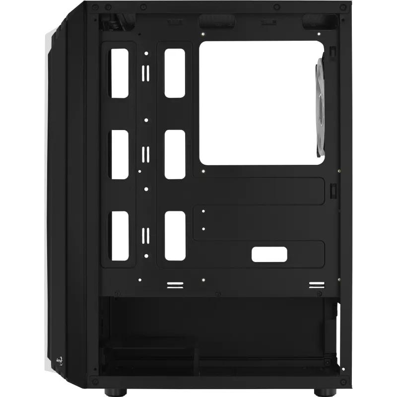 PC case AEROCOOL Bionic Midi Tower — ATX, tempered glass, 3.5“x2 / 2.5”x4 bays, up to 297 mm GPU, 158 mm CPU cooler, blue LED