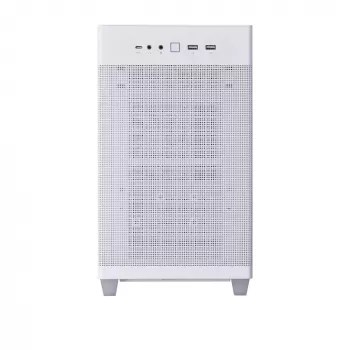 PC Case ASUS Prime AP201 MicroATX Mini Tower White — supports microATX, up to 338 mm GPU, 3×3.5 inch + 1×2.5 inch drives, USB-A 3.2 Gen1×2, USB-C 3.2 Gen2×1