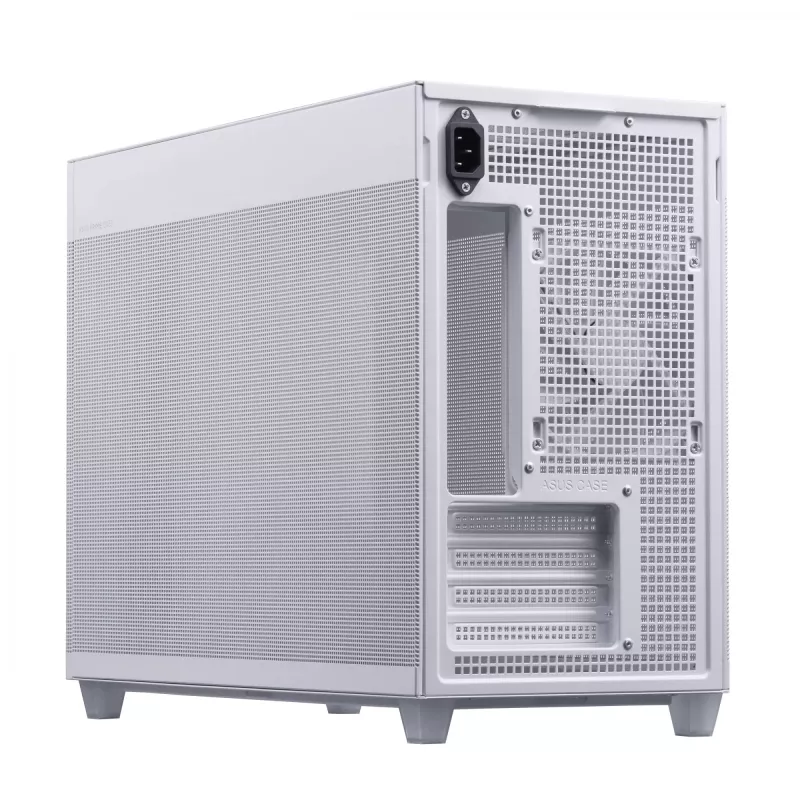 PC Case ASUS Prime AP201 MicroATX Mini Tower White — supports microATX, up to 338 mm GPU, 3×3.5 inch + 1×2.5 inch drives, USB-A 3.2 Gen1×2, USB-C 3.2 Gen2×1