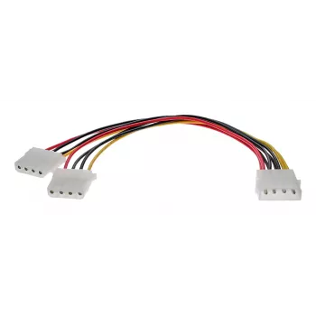 InLine Internal Power Y-Cable 1x 5.25 inch Molex / 2x 5.25 inch Molex 0.20m