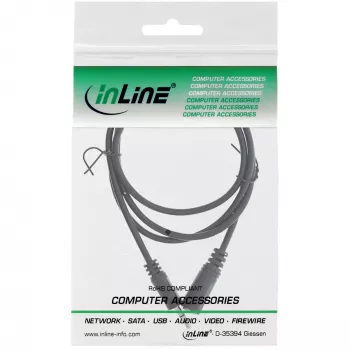 InLine Audio Cable 3.5mm Stereo male / female 1.5m
