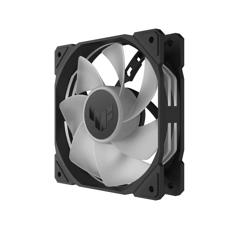 Case fan ASUS TUF Gaming TR120 ARGB, 120 mm, PWM, 1800–2200 RPM, 76.3 CFM, 2.75 mmH₂O, hydraulic bearing, black