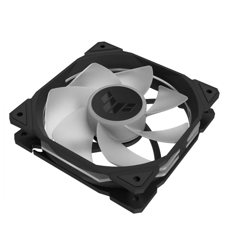 Case fan ASUS TUF Gaming TR120 ARGB, 120 mm, PWM, 1800–2200 RPM, 76.3 CFM, 2.75 mmH₂O, hydraulic bearing, black