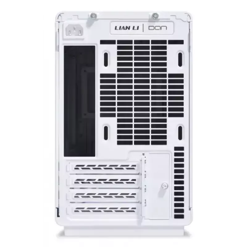PC Case Lian Li A3-mATX Micro Tower White with Wood Accents — Micro-ATX/Mini-ITX, ATX/SFX/SFX‑L PSU support
