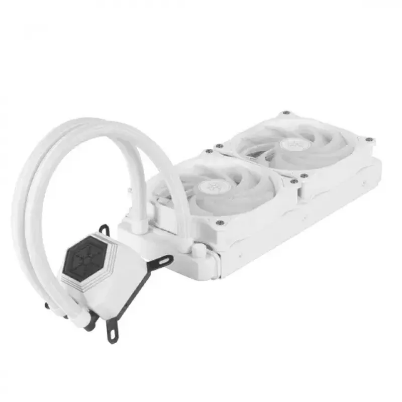 All-in-one liquid cooler Silverstone SST-PF240W-ARGB-V2 12 cm White