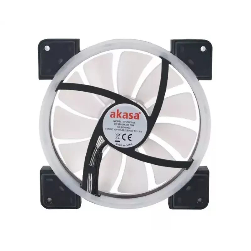 Fan Akasa Vegas TLY 14 cm Black Translucent