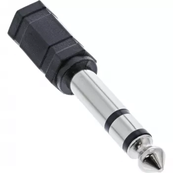 InLine Audio Adapter 6.3mm male / 3.5mm female Stereo, 3.5mm jack female, 3.5mm F, Black