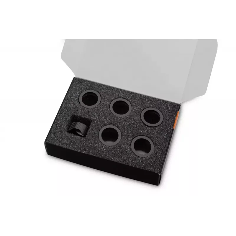 Compression Ring EK Water Blocks Aluminium Black 6 pcs