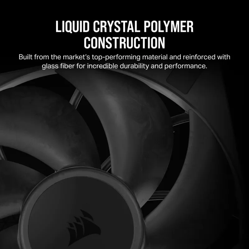Fan Corsair RS120 MAX 12 cm Black 2000 RPM 4.2 mmH2O