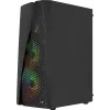 Aerocool WAVEBKV3 ATX PC Case Tempered Glass 4xRGB Fans Black