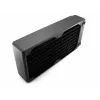 Liquid Cooling Radiator EXTREME XSPC RX240 Dual Fan Radiator V3, Brass/Copper, 240mm, 2 fans, Black