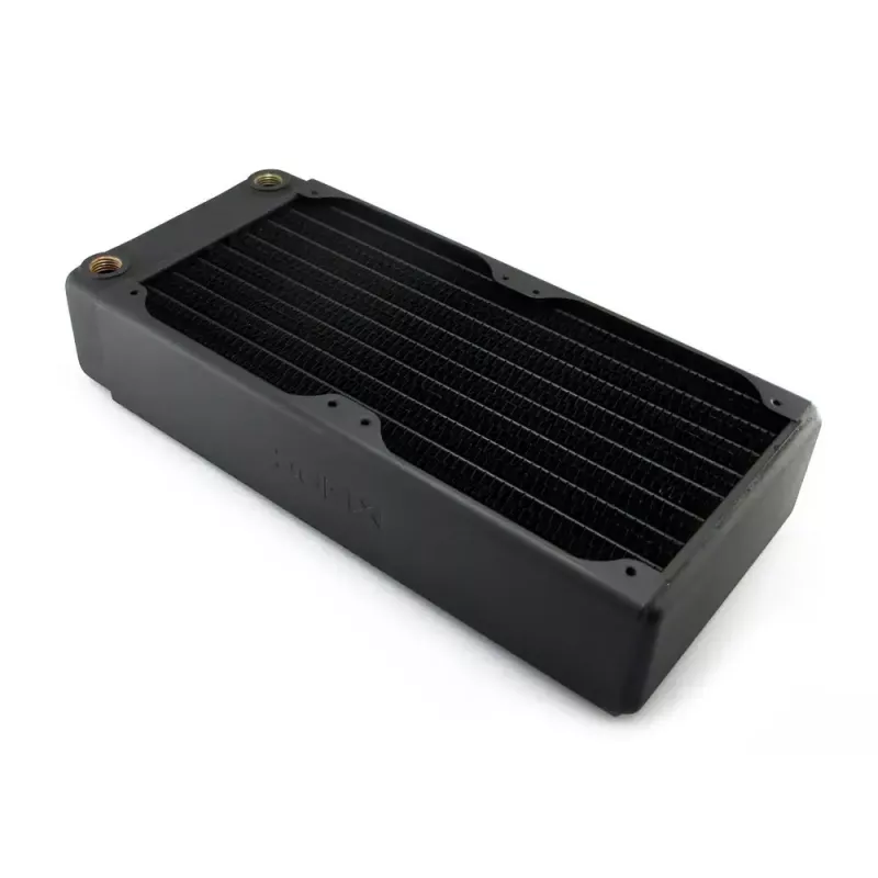 Liquid Cooling Radiator EXTREME XSPC RX240 Dual Fan Radiator V3, Brass/Copper, 240mm, 2 fans, Black