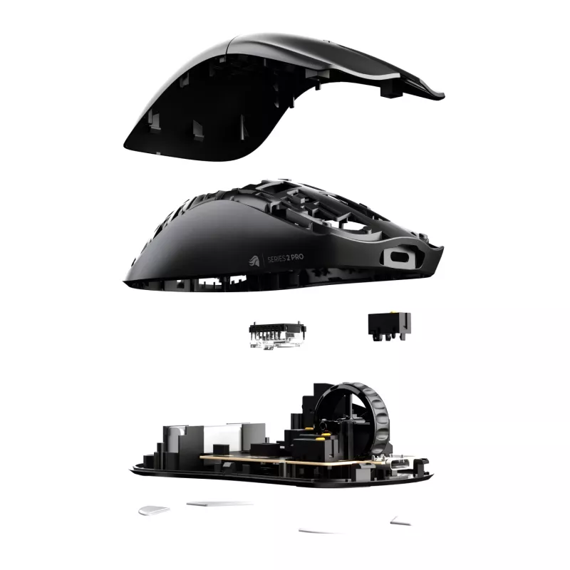 Wireless Gaming Mouse GLORIOUS Series 2 PRO (Right-hand) — 26,000 DPI, RF Wireless + USB‑C, 4K/8K Hz, 6 buttons, Black