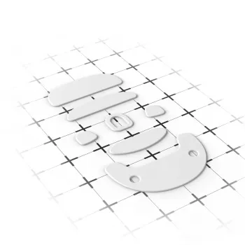 Mouse feet Endgame Gear OP1 — PTFE 0.8 mm replacement for OP1 mouse, white