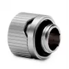 Fitting EKWB HDC 12 — brass, titanium finish, height 15 mm, diameter 20 mm, tube Ø 12 mm