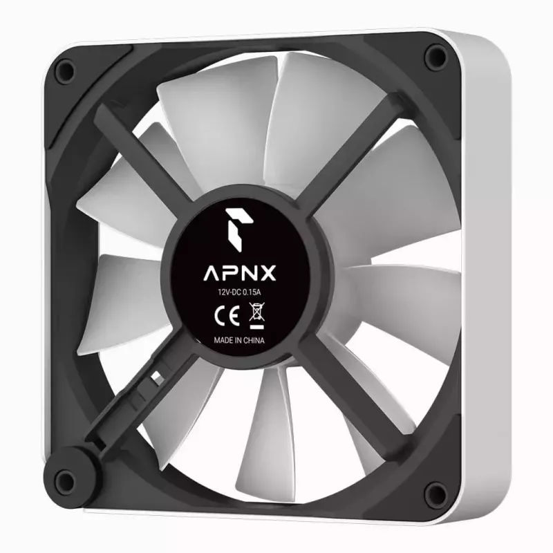 Fan APNX FP2-120 PWM ARGB Maximum airflow 83.87 cfm White