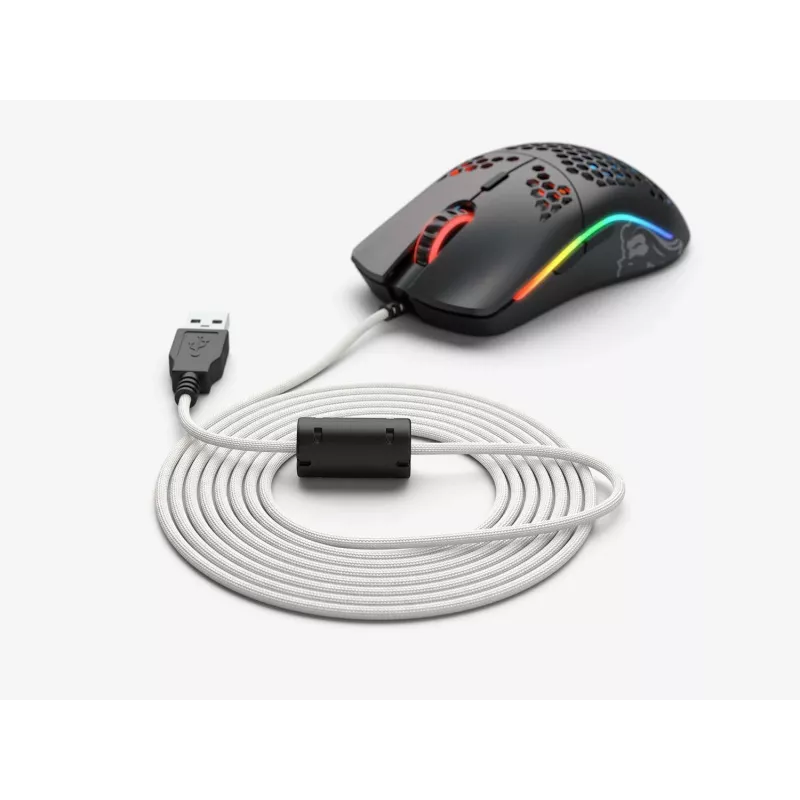 Glorious Ascended Cable V2 Braided USB-A Mouse Cable G-ASC-WHITE, 2 m, Arctic White