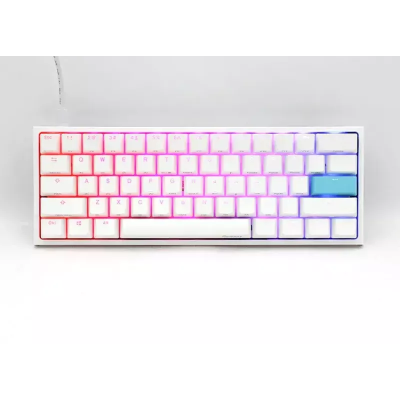 Ducky DKON2061ST keyboard USB QWERTY US International White Mini Mechanical RGB LED