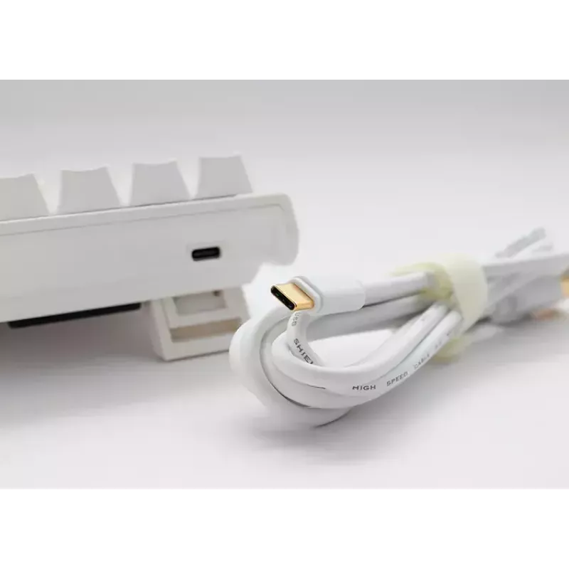Ducky DKON2061ST keyboard USB QWERTY US International White Mini Mechanical RGB LED