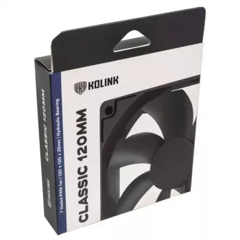 Computer Case Fan Kolink Classic HDB 120 mm, 1500 RPM, 52.15 CFM, Black