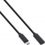 USB 3.2 Gen.1x2 Extension Cable InLine 35772 2m USB-C male/female black