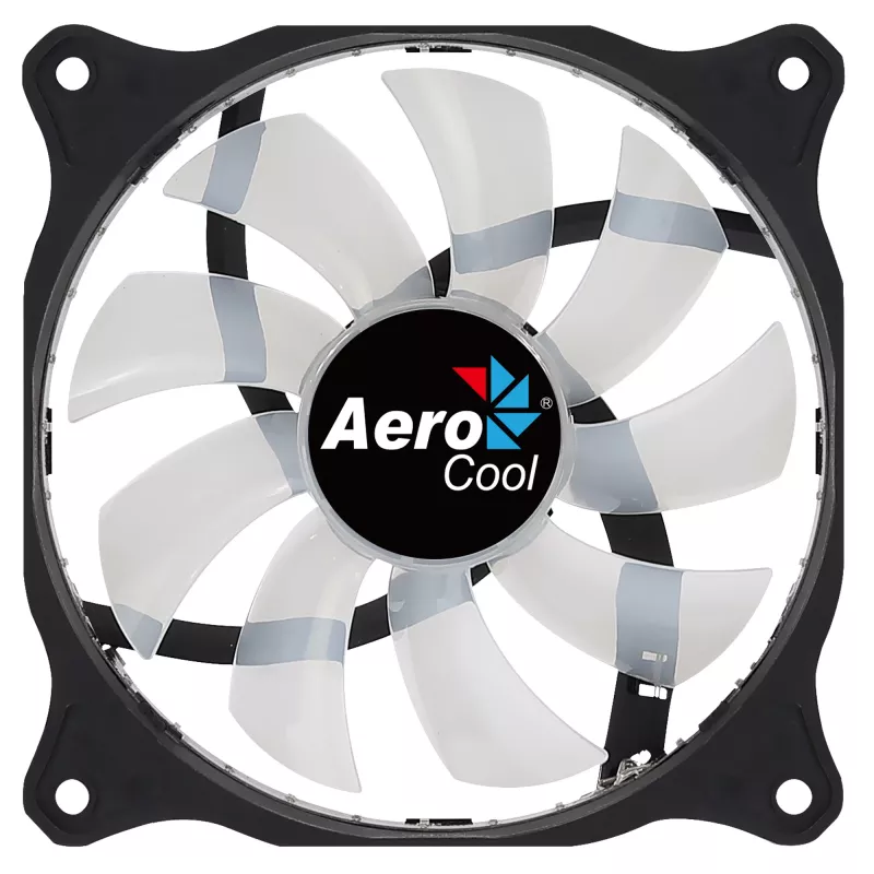 AEROCOOL COSMO12FRGB 120mm computer case fan, 1000 RPM, 15 LEDs RGB, Molex connector, 3.72 W, black