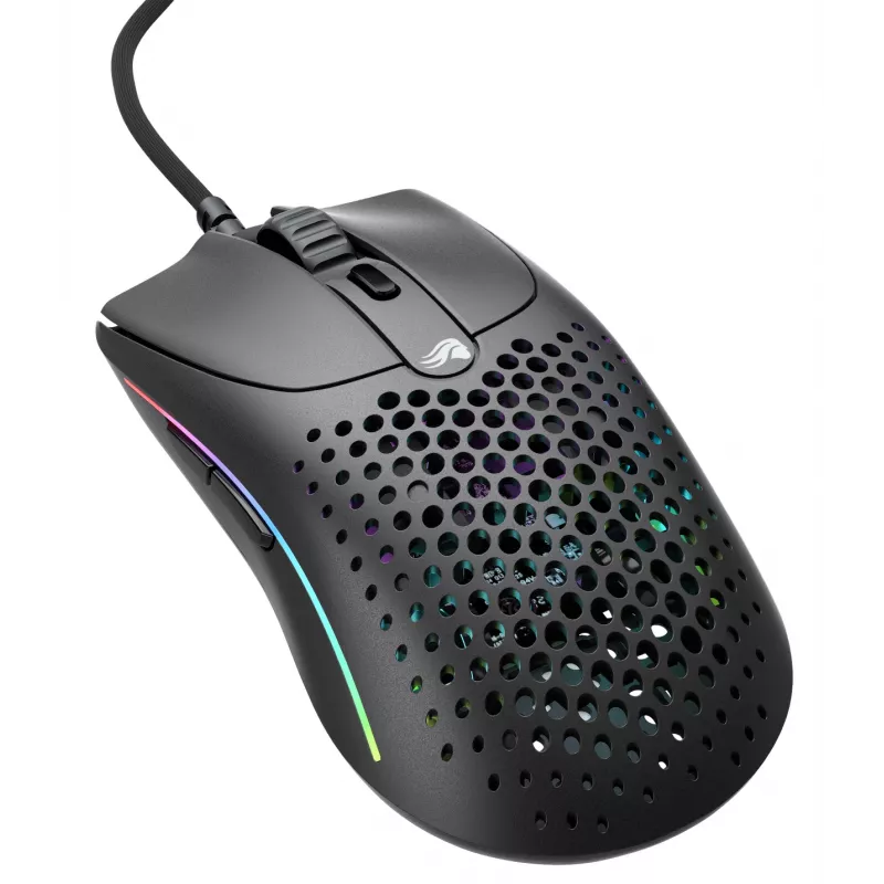 Glorious Gaming Glorious Model O Wired 2 - Matte Black, Right-hand, Optical, USB Type-A, 26000 DPI, 1 ms, Black