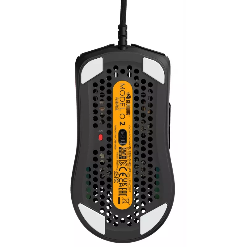 Glorious Gaming Glorious Model O Wired 2 - Matte Black, Right-hand, Optical, USB Type-A, 26000 DPI, 1 ms, Black
