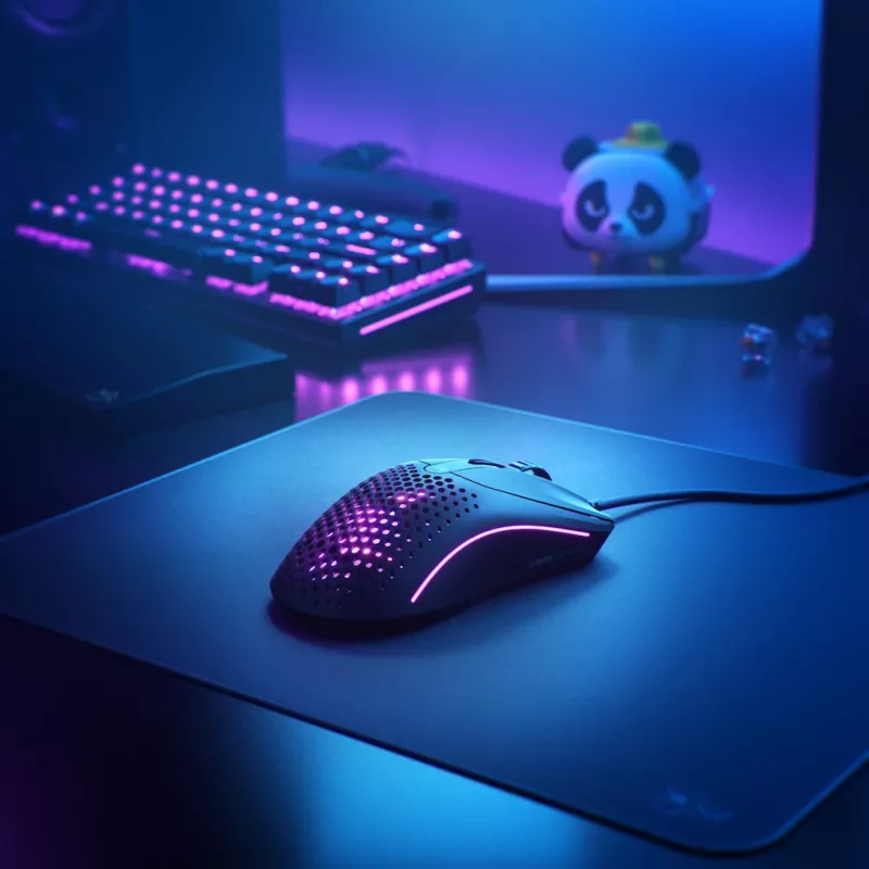 Glorious Gaming Glorious Model O Wired 2 - Matte Black, Right-hand, Optical, USB Type-A, 26000 DPI, 1 ms, Black