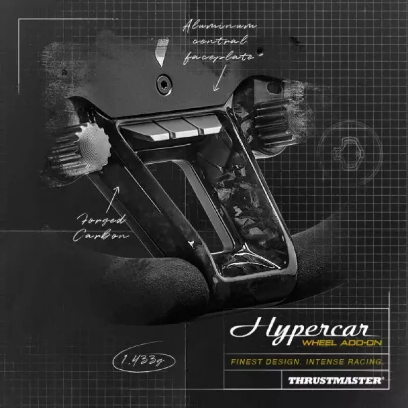 Thrustmaster Hypercar Wheel Add-On Black, Silver Steering wheel PC, PlayStation 4, PlayStation 5, Xbox, Xbox One