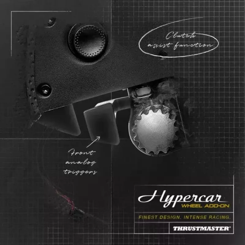 Thrustmaster Hypercar Wheel Add-On Black, Silver Steering wheel PC, PlayStation 4, PlayStation 5, Xbox, Xbox One