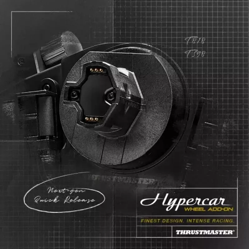Thrustmaster Hypercar Wheel Add-On Black, Silver Steering wheel PC, PlayStation 4, PlayStation 5, Xbox, Xbox One